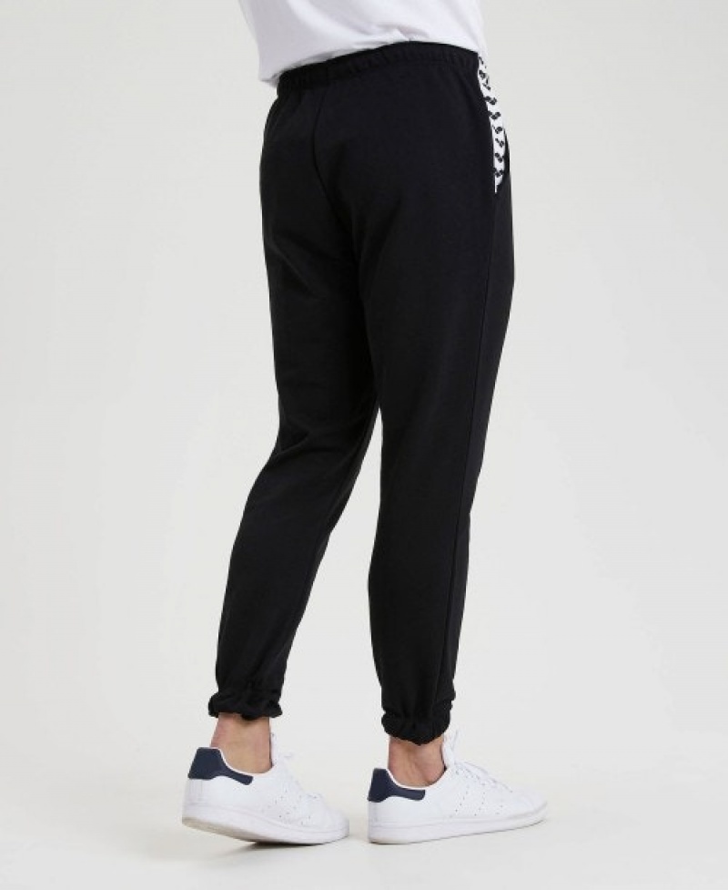 Black Arena Icons Solid Women's Pants | 31582058