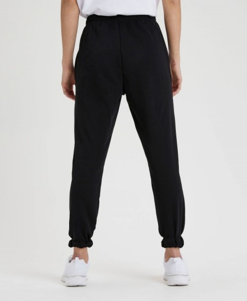 Black Arena Icons Solid Women's Pants | 31582058