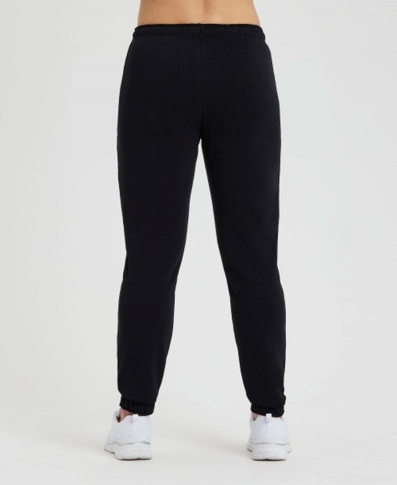 Black Arena Icons Solid Women's Pants | 63850146