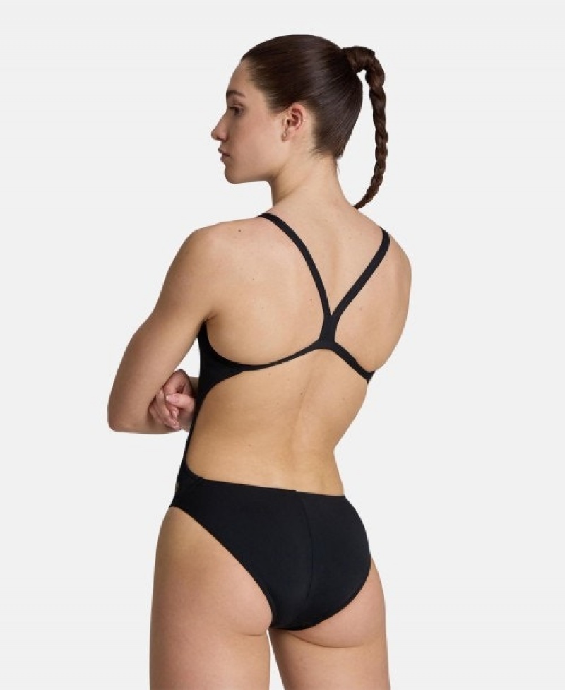 Black Arena Jessica Long Signature Challenge Back Women's Swimsuits | 15238080