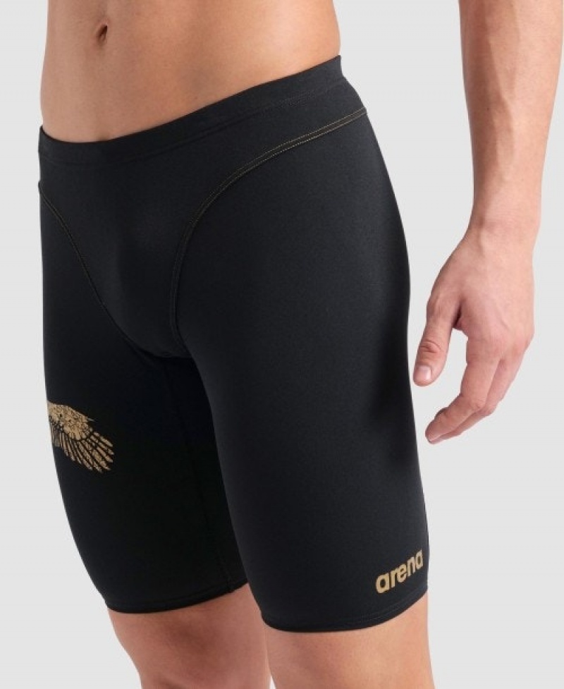 Black Arena Kristof Milak Signature Jammer Men's Swim Shorts | 40452836