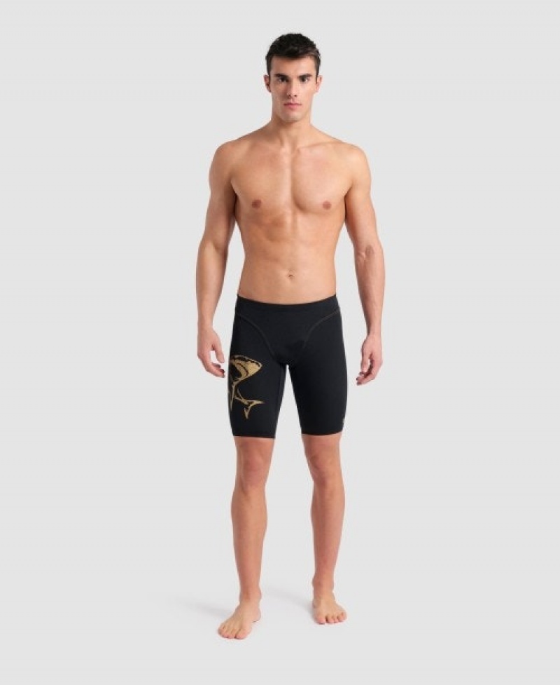 Black Arena Kyle Chalmers Signature Jammer Men's Swim Shorts | 57217338