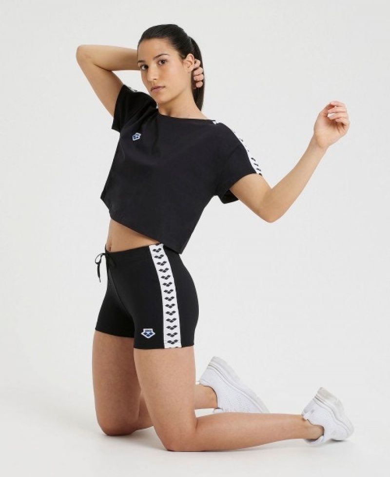 Black Arena Lorella Team Women's Shorts | 24376302