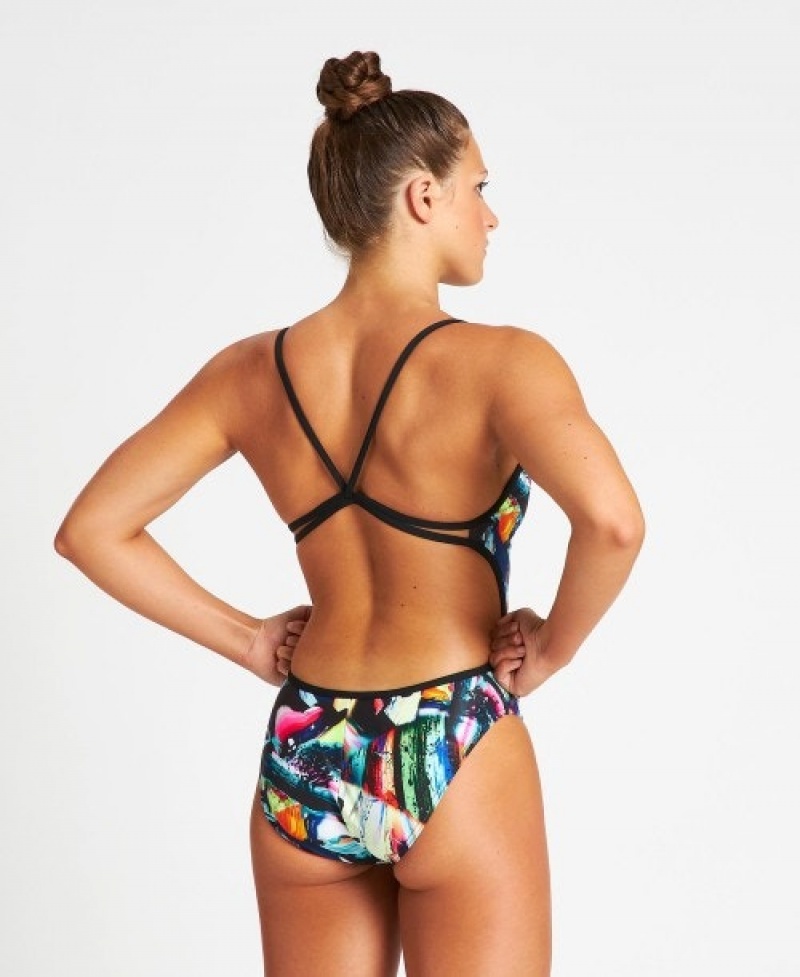 Black Arena Lts Pro Back Women's Swimsuits | 67167761