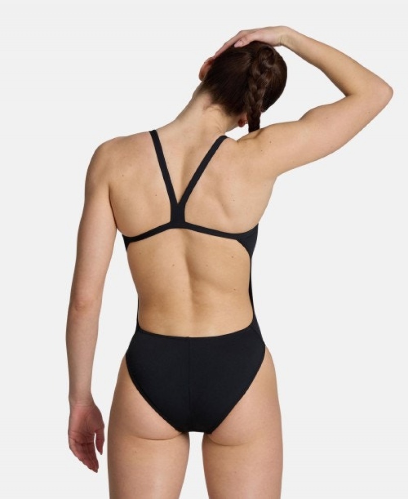 Black Arena Lydia Jacoby Signature Challenge Back Women's Swimsuits | 5516109