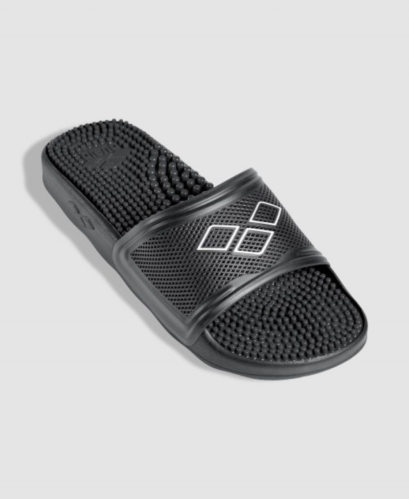 Black Arena Marco United Diamond Pool Women's Slides | 68790495