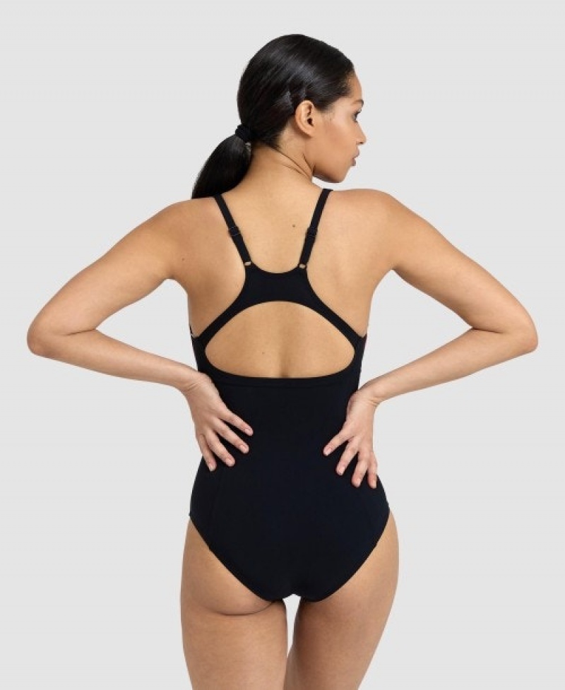 Black Arena Marina Eye Back Women's Swimsuits | 2317114