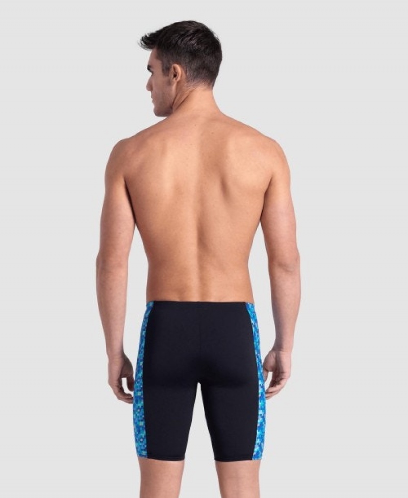 Black Arena Pool Tiles Swim Jammer Men's Swim Shorts | 85128429