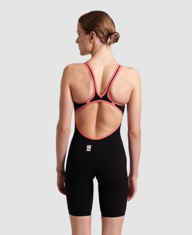 Black Arena Powerskin Carbon Air2 Limited Edition Biscay Bay Open Back Women's Racing Suit | 79121879