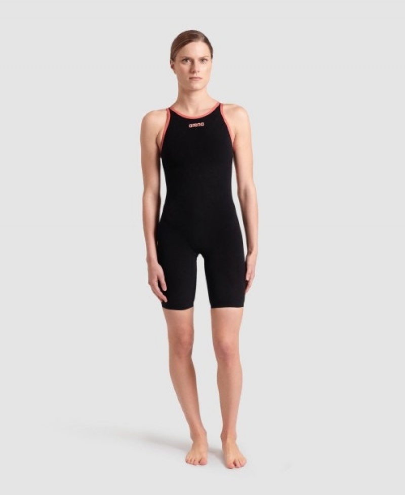 Black Arena Powerskin Carbon Air2 Limited Edition Biscay Bay Open Back Women's Racing Suit | 79121879