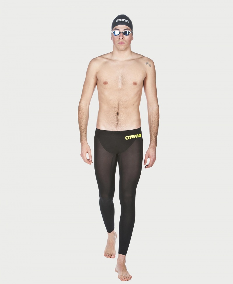 Black Arena Powerskin R-evo+ Open Water Pant Men\'s Swim Trunks | 35688746