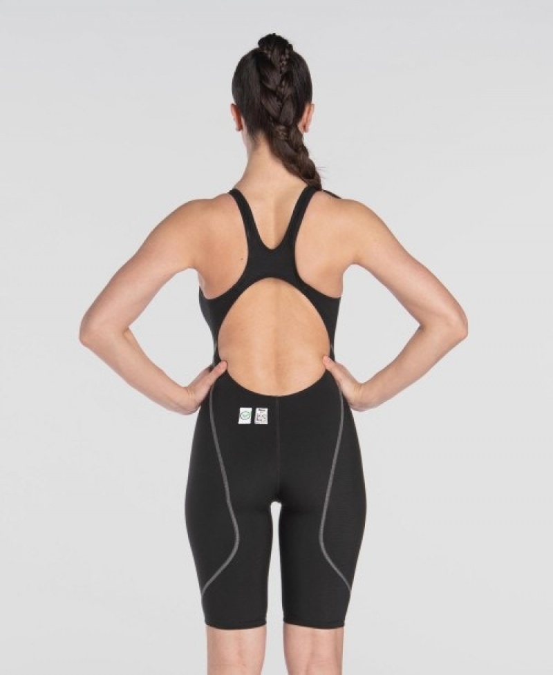 Black Arena Powerskin St Next Eco Open Back Women's Racing Suit | 46876324