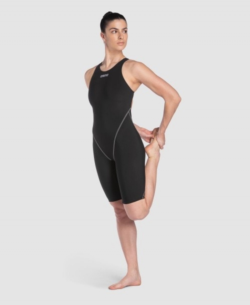 Black Arena Powerskin St Next Eco Open Back Women's Racing Suit | 46876324