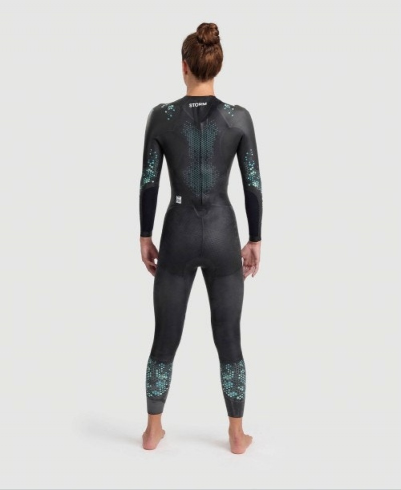 Black Arena Powerskin Storm Women's Wetsuit | 41086473