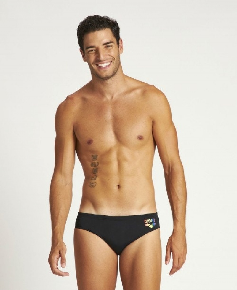 Black Arena Pride Men's Briefs | 81717808