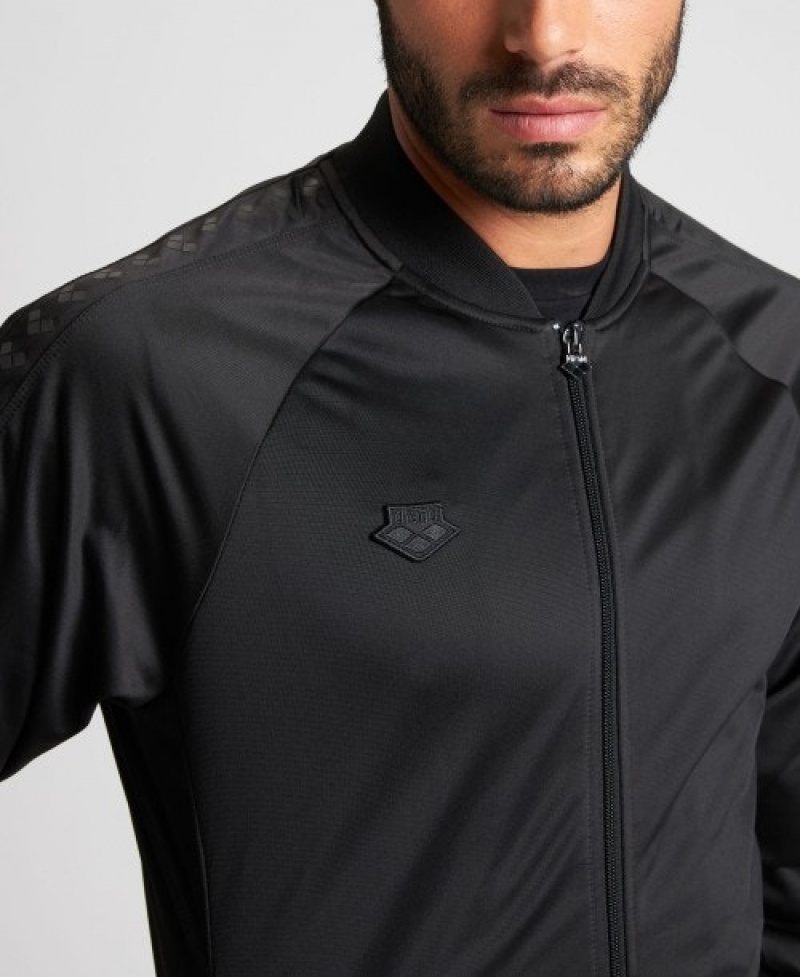 Black Arena Relax Iv Team Full-zip Men's Jackets | 34283211