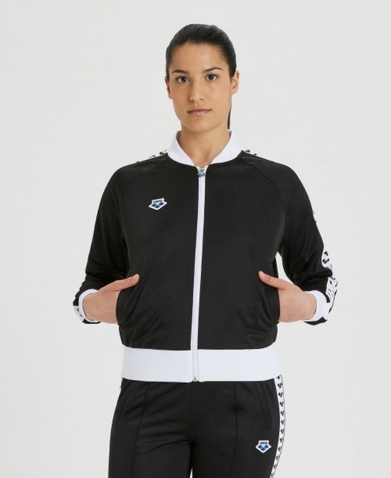 Black Arena Relax Iv Team Full-zip Women's Jackets | 9865530