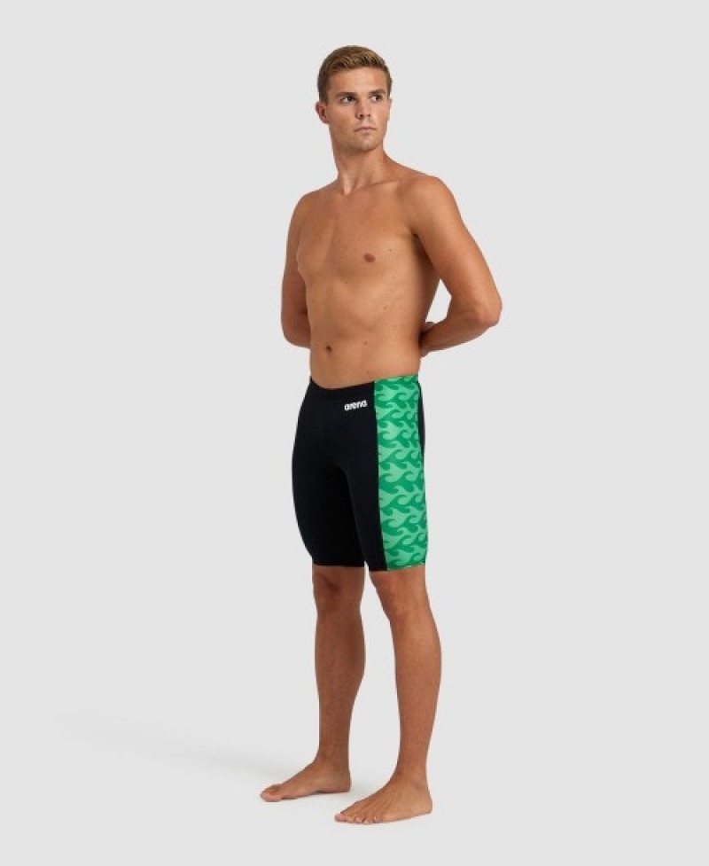 Black Arena Ride The Wave Jammer Men's Swim Shorts | 54747519