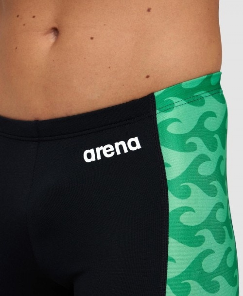 Black Arena Ride The Wave Jammer Men's Swim Shorts | 54747519