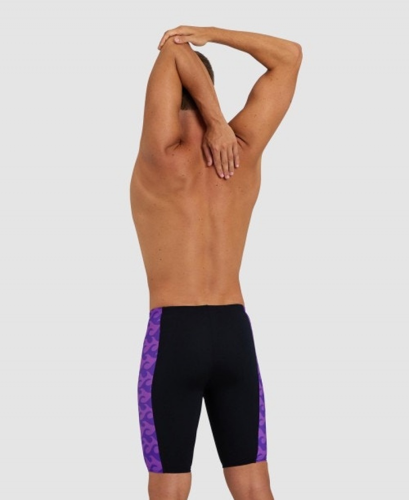 Black Arena Ride The Wave Jammer Men's Swim Shorts | 95635514