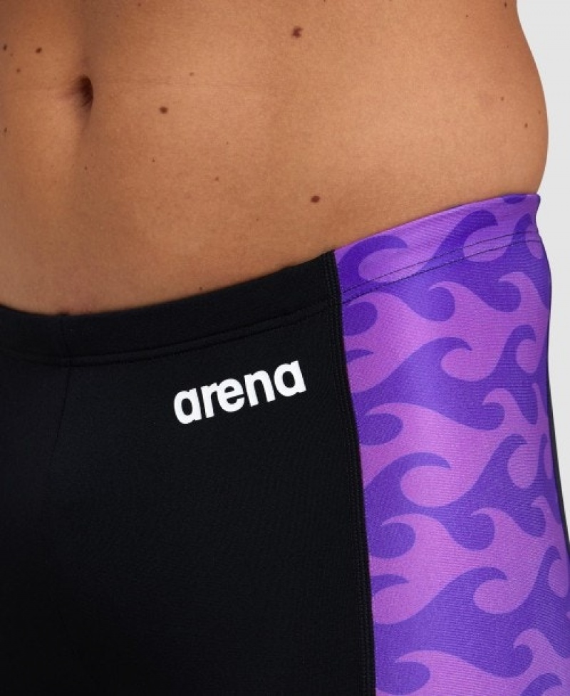 Black Arena Ride The Wave Jammer Men's Swim Shorts | 95635514