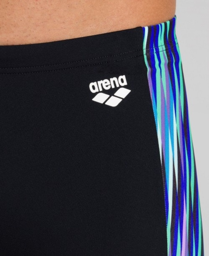 Black Arena Speed Stripes Jammer Men's Swim Shorts | 22094594