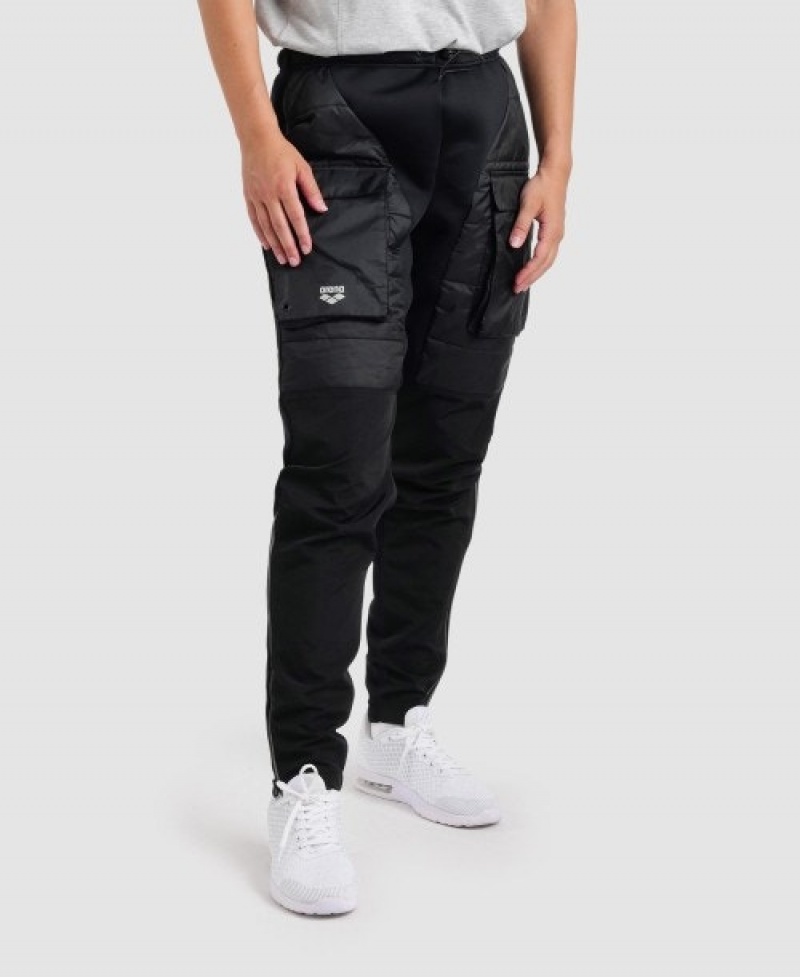 Black Arena Team Half-quilted Men's Pants | 33416684