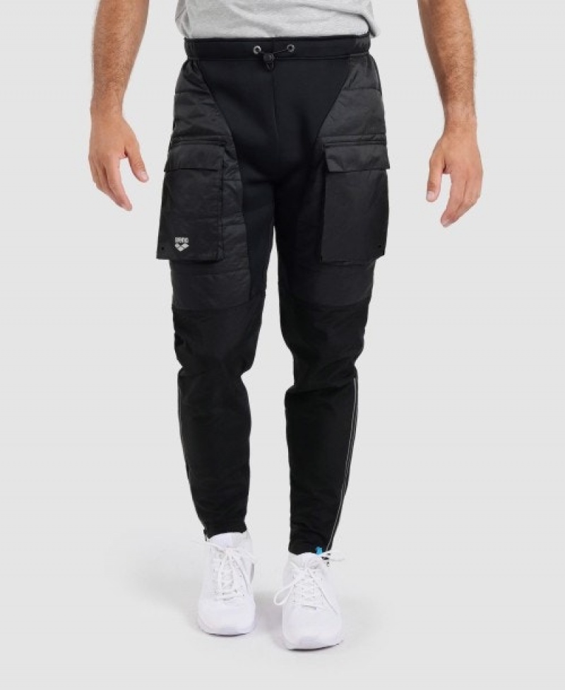 Black Arena Team Half-quilted Men's Pants | 33416684