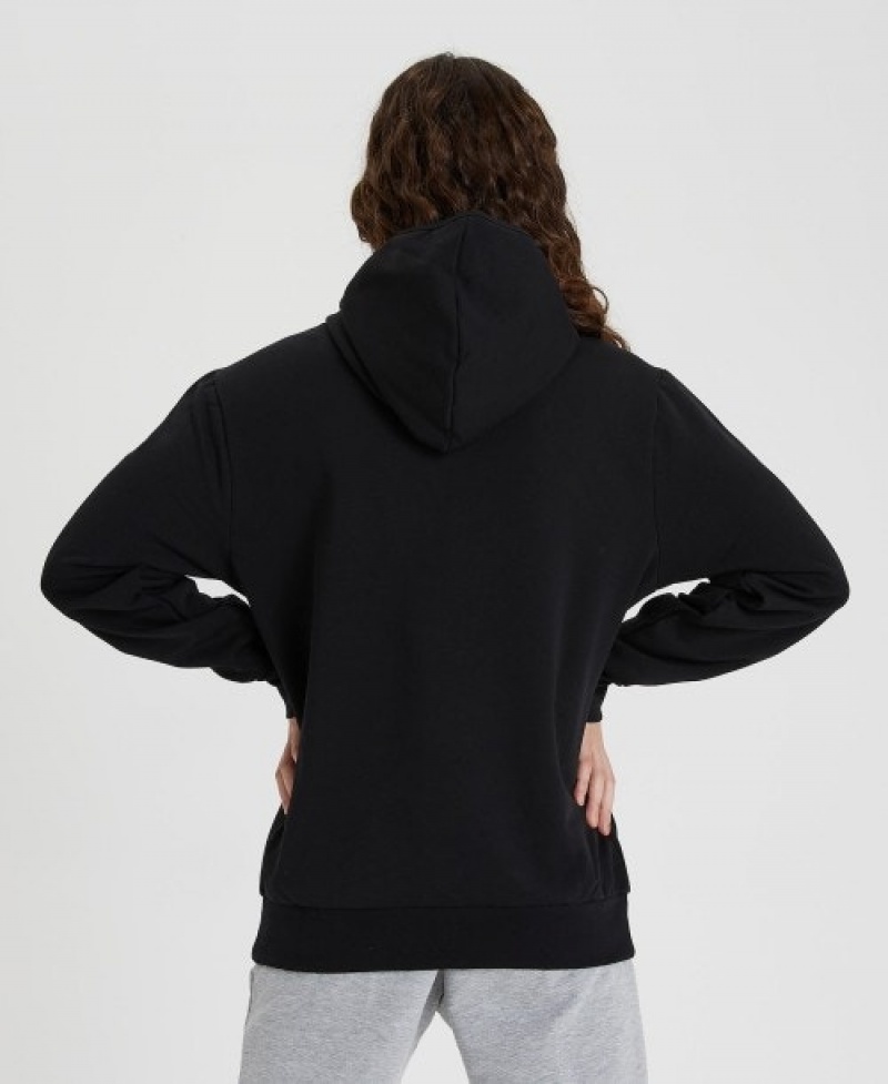 Black Arena Team Hooded Panel Men's Jackets | 32526569