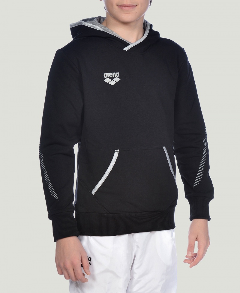 Black Arena Team Line L/S Boys' Hoodie | 86654326