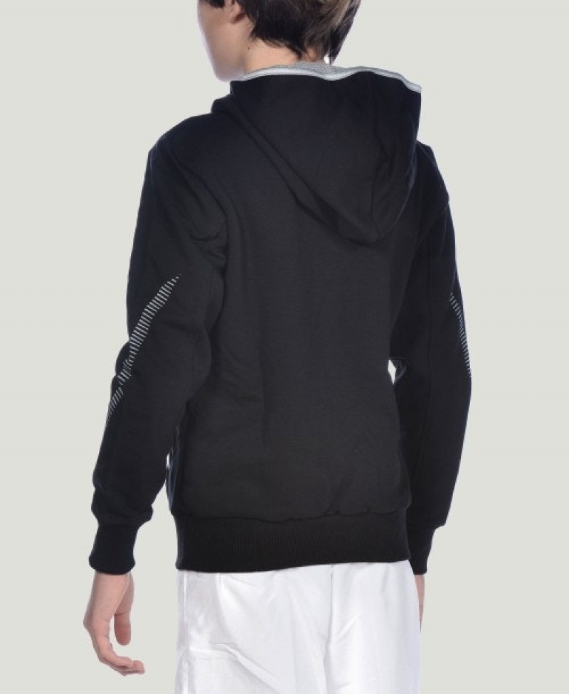 Black Arena Team Line L/S Boys' Hoodie | 86654326