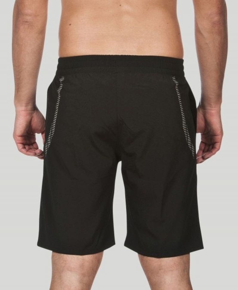 Black Arena Team Line Men's Shorts | 70718882