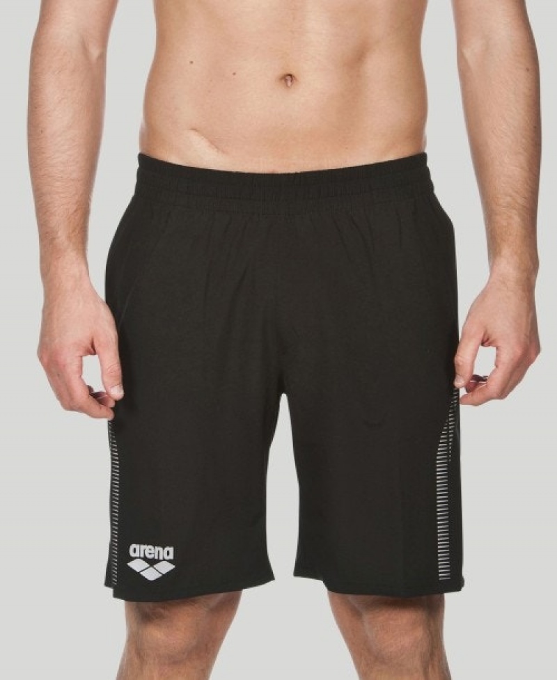 Black Arena Team Line Men's Shorts | 70718882