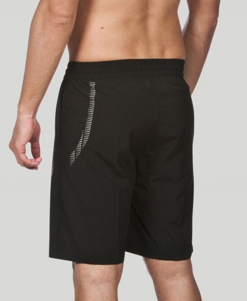 Black Arena Team Line Men's Shorts | 70718882