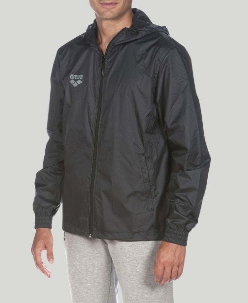 Black Arena Team Line Ripstop Windbreaker Women's Jackets | 61324490