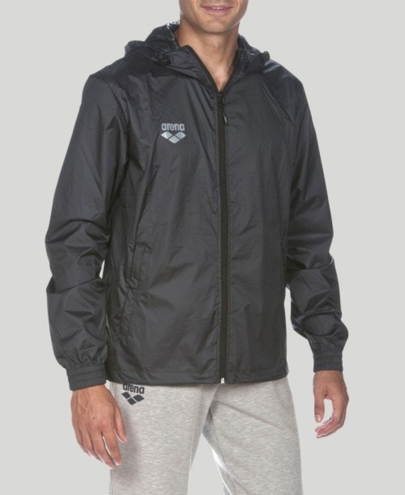 Black Arena Team Line Ripstop Windbreaker Women's Jackets | 61324490