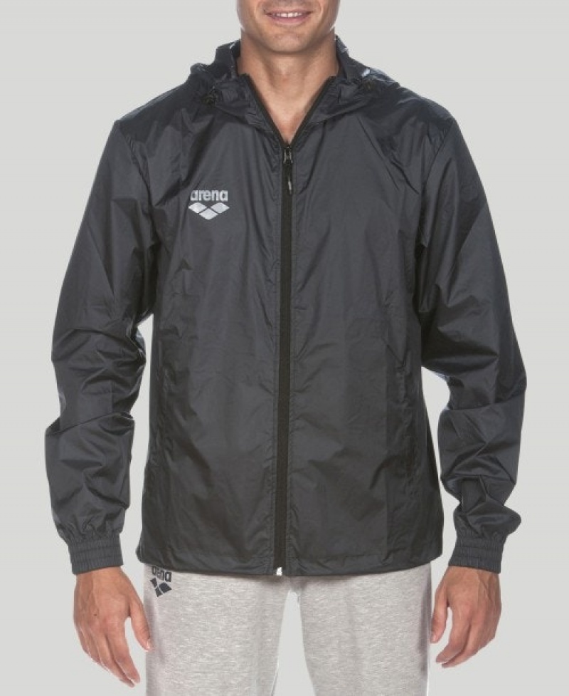 Black Arena Team Line Ripstop Windbreaker Women's Jackets | 61324490