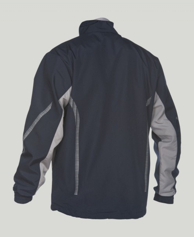 Black Arena Team Line Warm-up Men's Jackets | 51655183