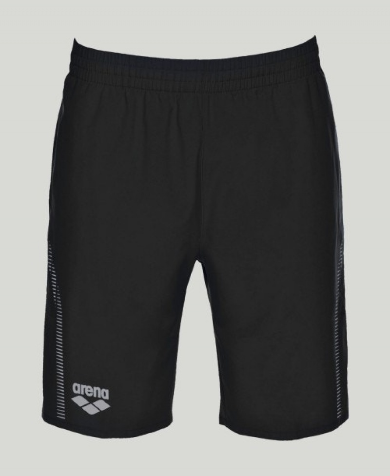 Black Arena Team Line Women's Shorts | 90147037