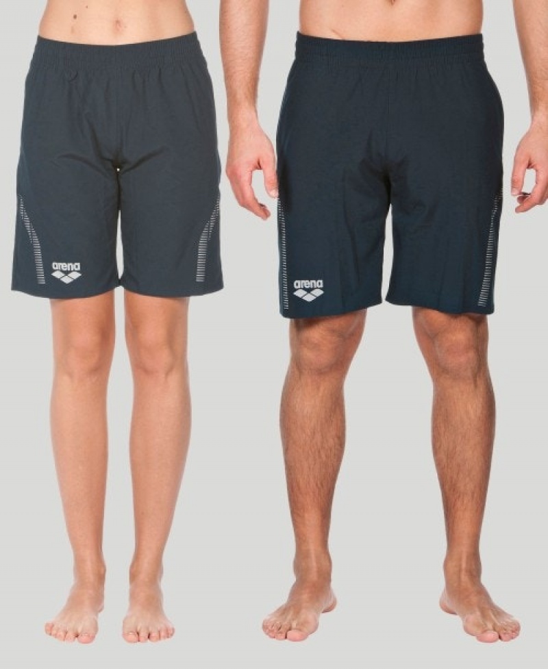 Black Arena Team Line Women's Shorts | 90147037