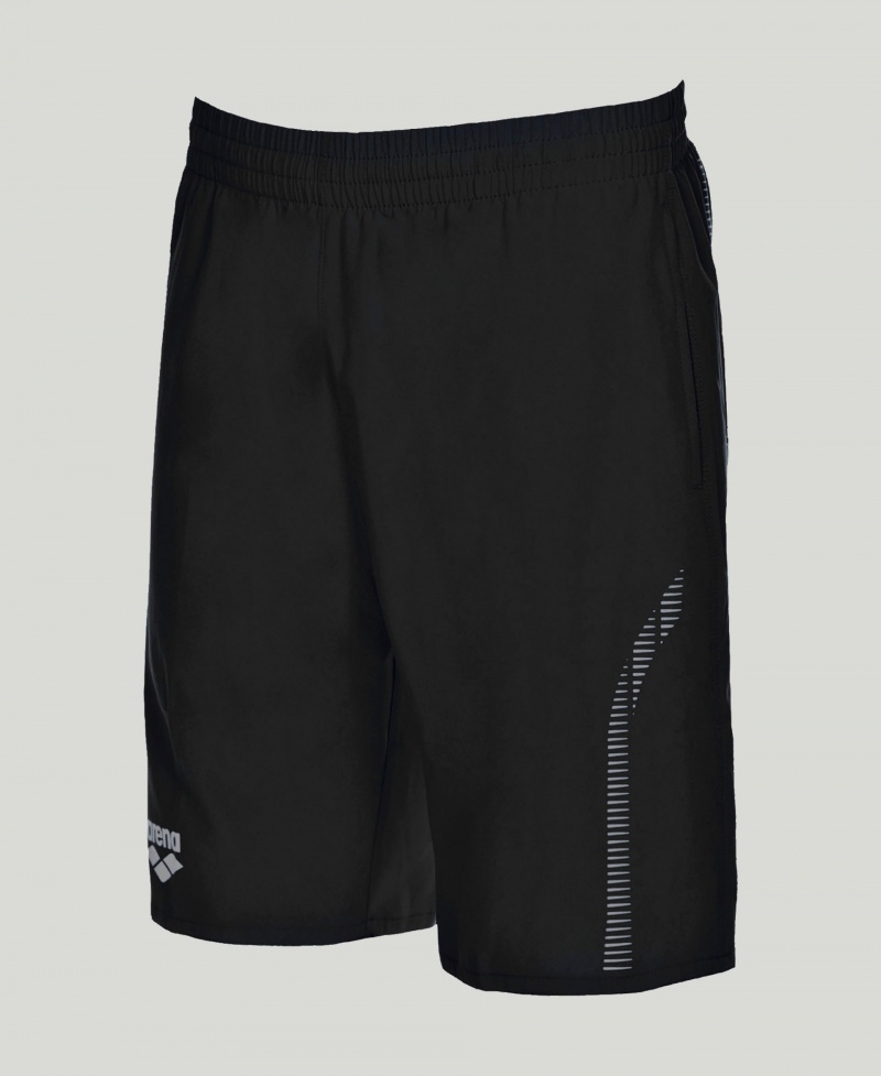 Black Arena Team Line Women's Shorts | 90147037