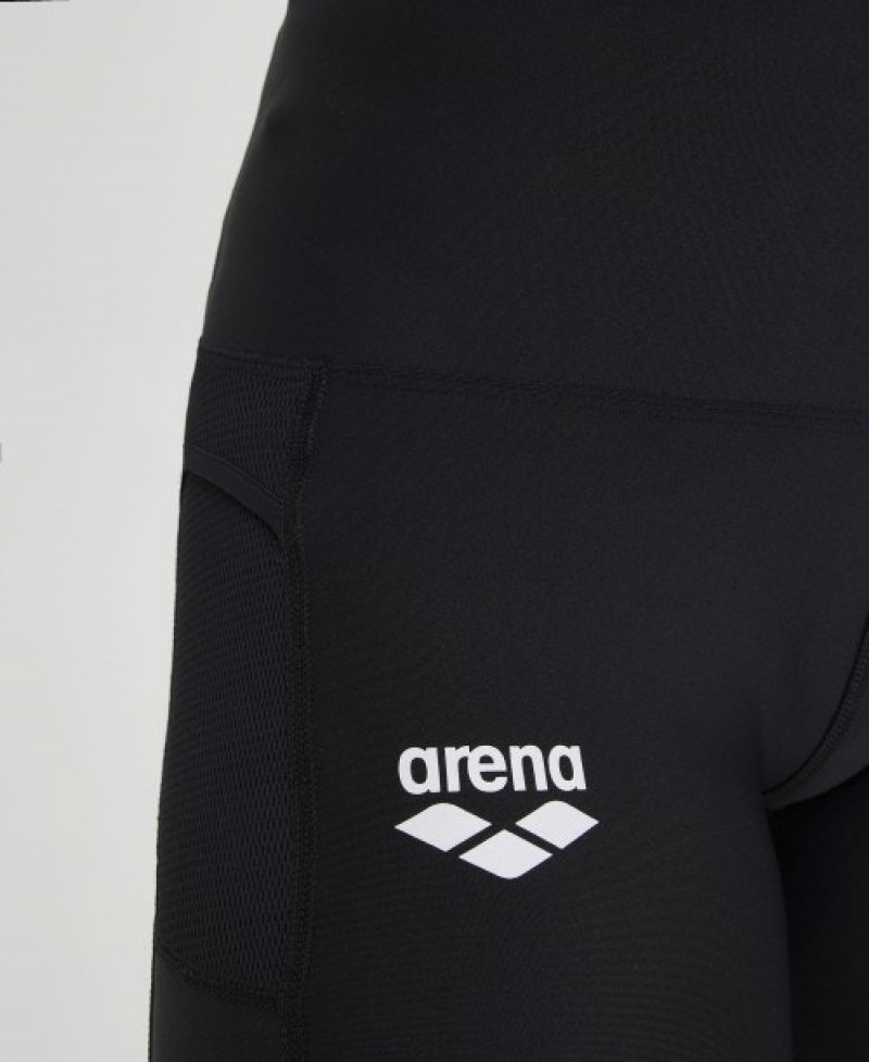 Black Arena Team Long Panel Women's Tight | 1104452