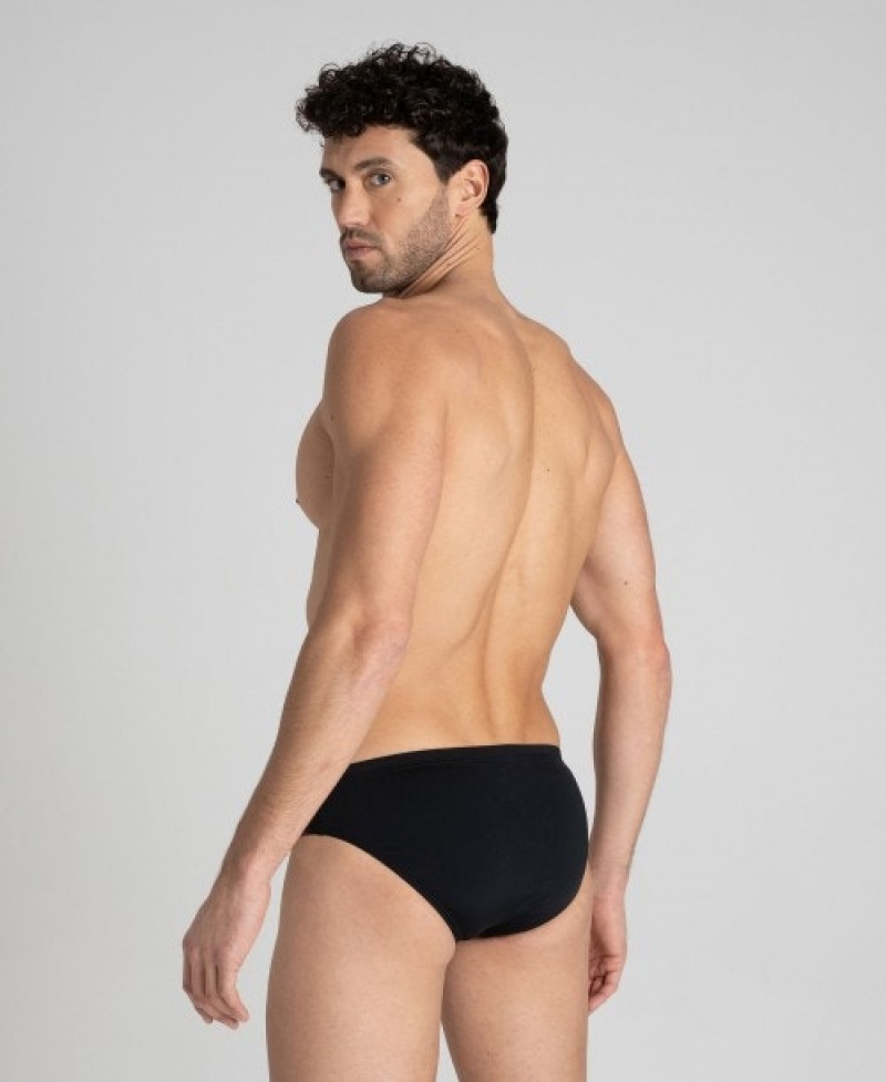 Black Arena Team Painted Stripes Men's Briefs | 63076858