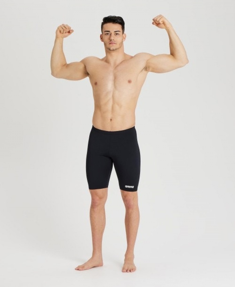 Black Arena Team Solid Jammer Men's Swim Shorts | 23703505