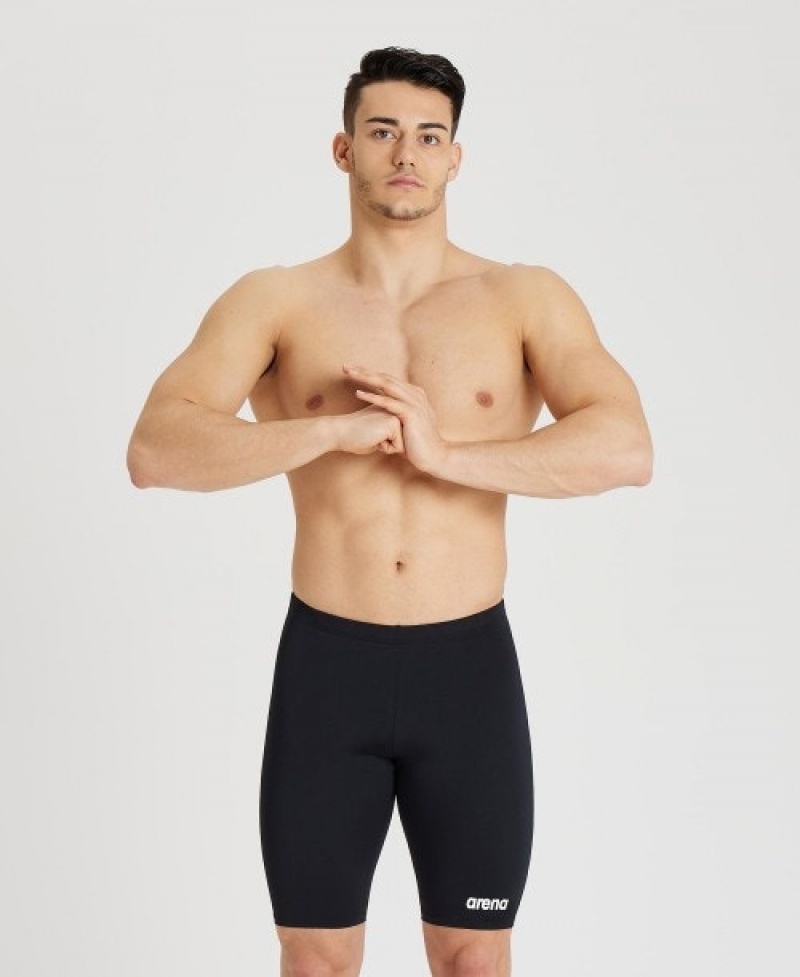 Black Arena Team Solid Jammer Men's Swim Shorts | 23703505