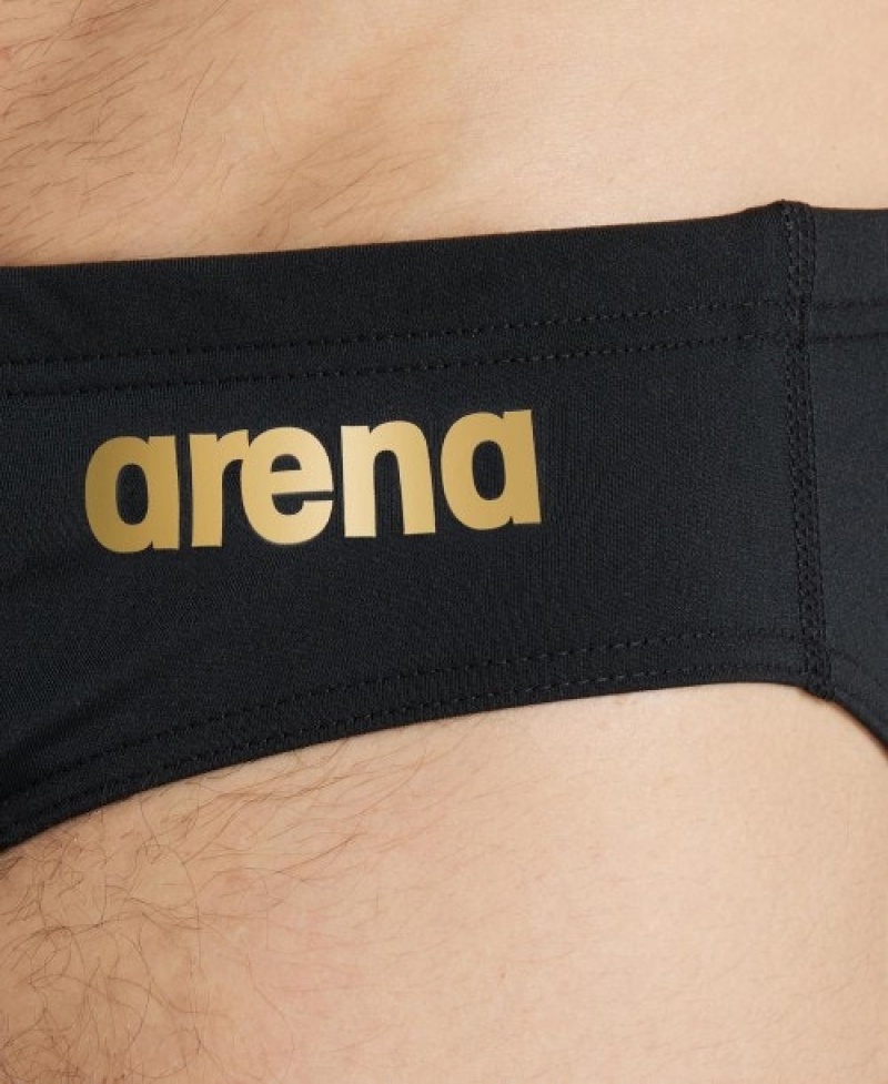 Black Arena Team Solid Men's Briefs | 39813245