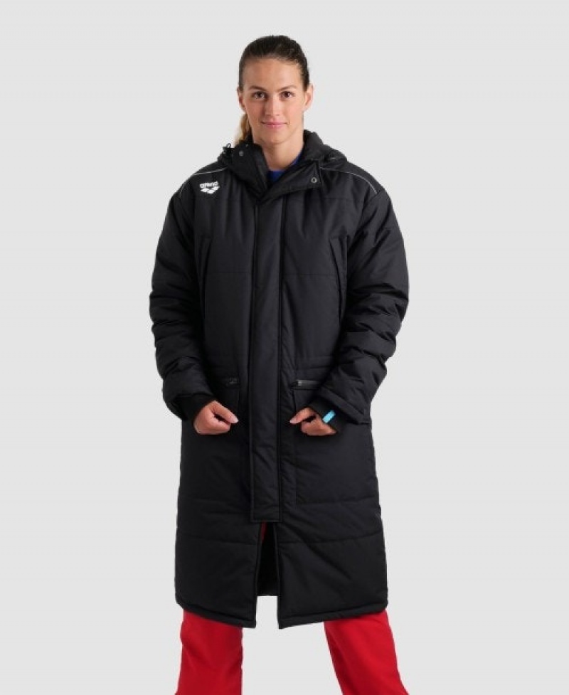 Black Arena Team Solid Men's Parka | 95439336