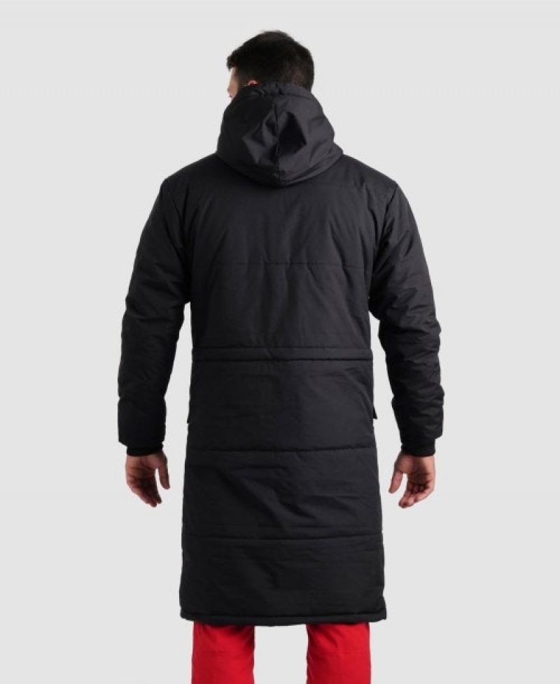 Black Arena Team Solid Men's Parka | 95439336