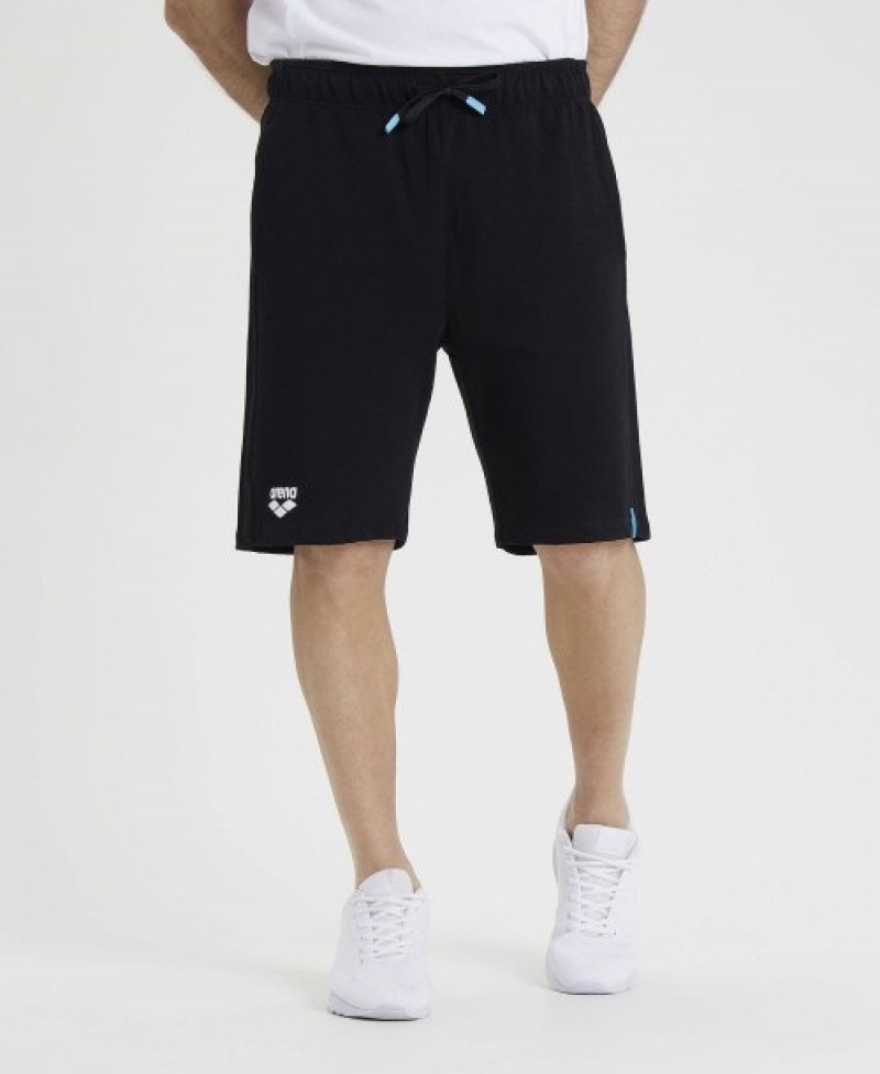 Black Arena Team Solid Men's Shorts | 29694230