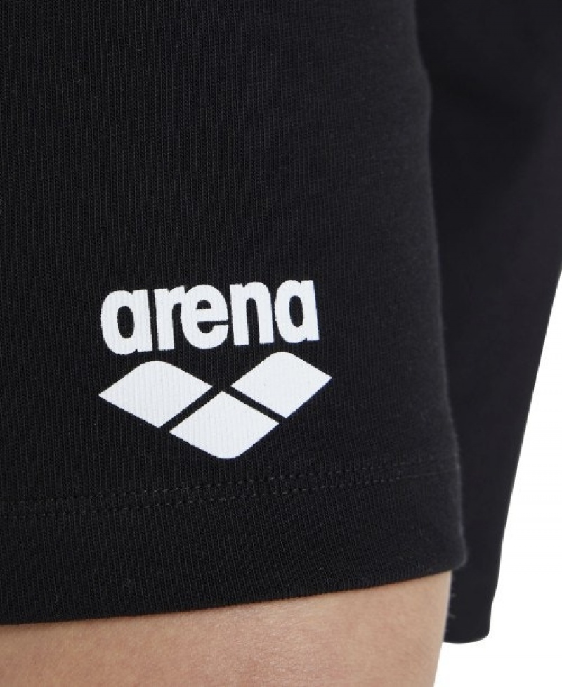 Black Arena Team Solid Men's Shorts | 29694230